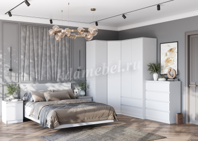 Шкаф угловой Бьянко (Белый лофт)