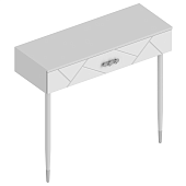 Консоль Сандра с ящиком (Белый лофт)