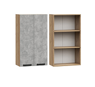 Шкаф верхний ШВГ 460*600 Кухня Ксения (Шоколад глянец)