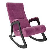 Кресло-качалка Мартин Модель 2 (Орех-эмаль/Ткань велюр фиолетовый Verona Cyklam)