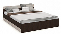Кровать Алёна 1.6 с настилом (Венге/Дуб молочный)