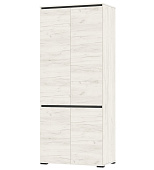 Шкаф Гретта 4С (Дуб крафт белый/Антрацит)