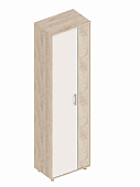 Шкаф 2-х створчатый Граф для одежды (Дуб баррик/Перламутр)