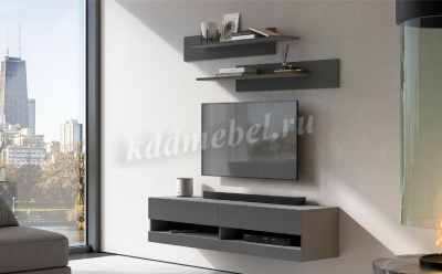 Полка Оникс навесной (Графит)