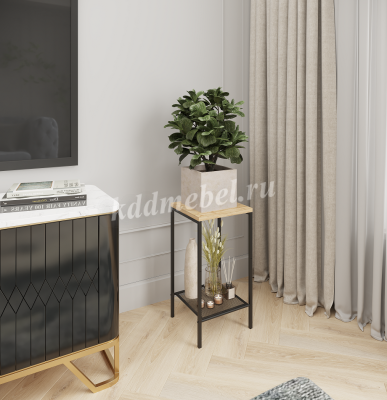 Подставка для цветов Парма-12Л (Черный)