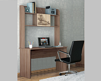 Стол письменный Орион с надстройкой (Ясень шимо темный)