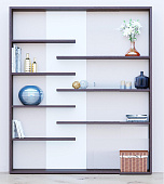 Стеллаж АСМ 1600 МДФ (Ясень шимо светлый)