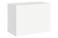 Шкаф навесной Фьюжн 42.18 L600 Н450 (1 дв. гл. гориз.) (Белый эмаль)