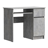 Стол письменный правый Лето МС-1 (Цемент светлый)