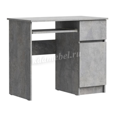 Стол письменный правый Лето МС-1 (Цемент светлый)