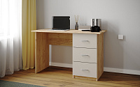 Стол письменный Сити-1 (Дуб крафт золотой/Кашемир)