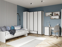 Асцелла (Белый/Графит серый)