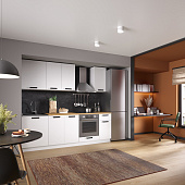 Кухня Ника Нео 2.4 б/столешницы (Белый)