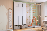 Интерьер 2 Прихожая Баско белое дерево