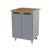 Шкаф нижний глубокий Г6Р кухня Крафт без столешницы (Дуб сонома/Бетон светлый)