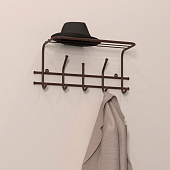 Вешалка с полкой Эра-5 (Медный антик)