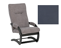 Кресло-качалка Leset Блисс (Венге/Ткань велюр Серый Amigo Navy)
