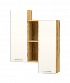 Полка Лего навесная-2 (Дуб крафт золотой/Белый)