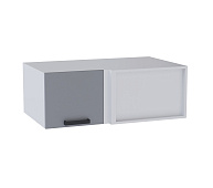 Шкаф верхний горизонтальный глубокий угловой УВГ кухня Контемп (Дуб сонома/Серый софт)