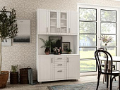 Буфет Нарус №1 (Дуб белфорт/Дуб беленый матовый)