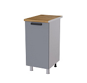 Шкаф нижний 4Р кухня Кантри без столешницы (Белый/Карбон вулкан)