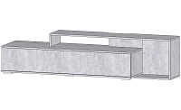 Тумба ТВ Даллас ТВ-05 (Цемент светлый)