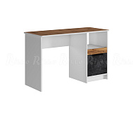 Стол Оскар (Белый/Дуб вотан/Бетон темный)