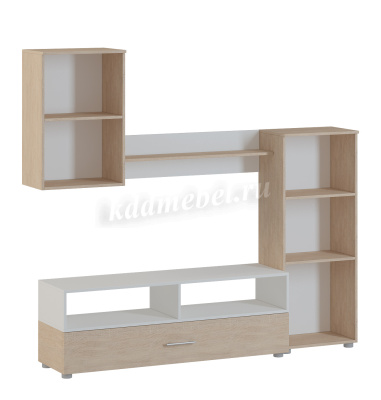 Гостиная Оскар 1 (Дуб сонома/Белый)