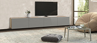 Тумба ТВ Лия-3 Р (Дуб сонома/Графит)