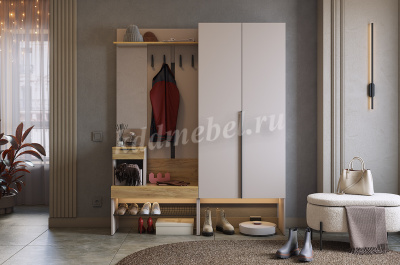 Шкаф 2дв. Баско L600 (Кашемир)