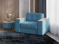 Кресло-кровать Виконт (Светло-голубой/Дуб канадский)