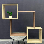 Полка навесная ПЛ-2 (Ясень шимо темный/Ясень шимо светлый)