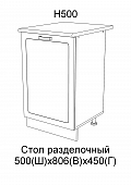 Шкаф нижний Н500 кухня Милена (Вяз)