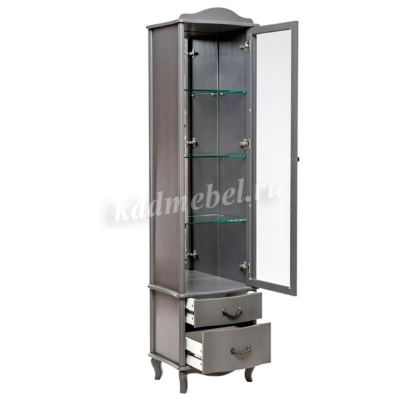 Шкаф-витрина Джульетта (Серый ясень)