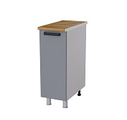 Шкаф нижний глубокий Г3Р кухня Кампео без столешницы (Белый/Гранит софт матовый)