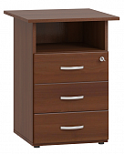 Тумба приставная 3 ящика Гермес Тм01 (Орех мария луиза)