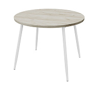 Стол обеденный Балтимор конус (Белый/Дуб крафт серый) 